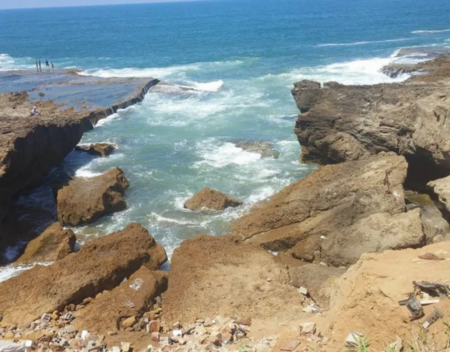 the Atlantic Ocean on the coast of Morocco in Rabat