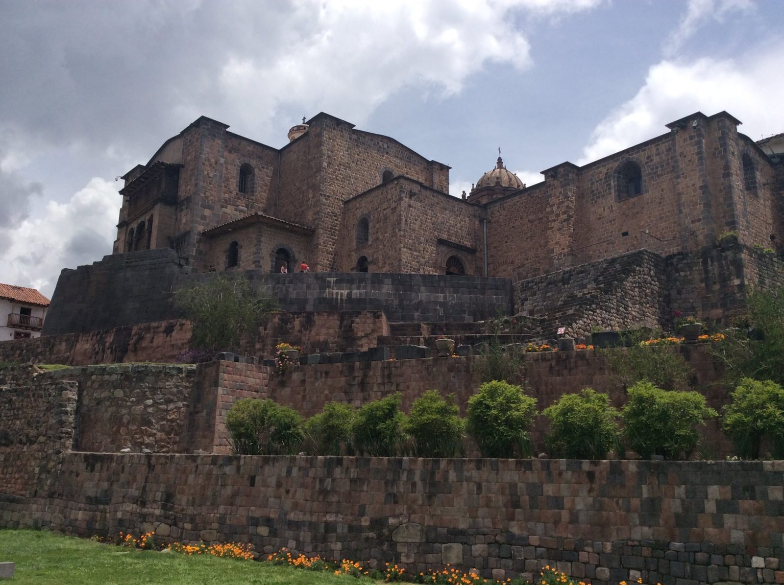 The exterior of Qorikancha in Cusco, Peru