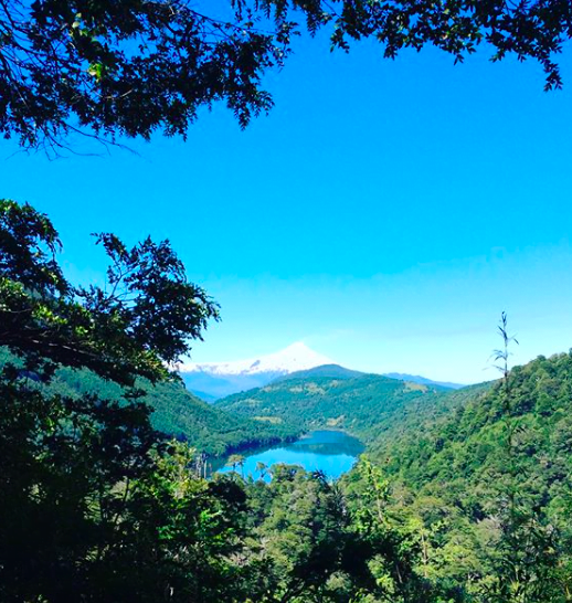 A beautiful glacial lake, located in Pucon, Chile: one of the many places you can go to if you wish to travel and teach English