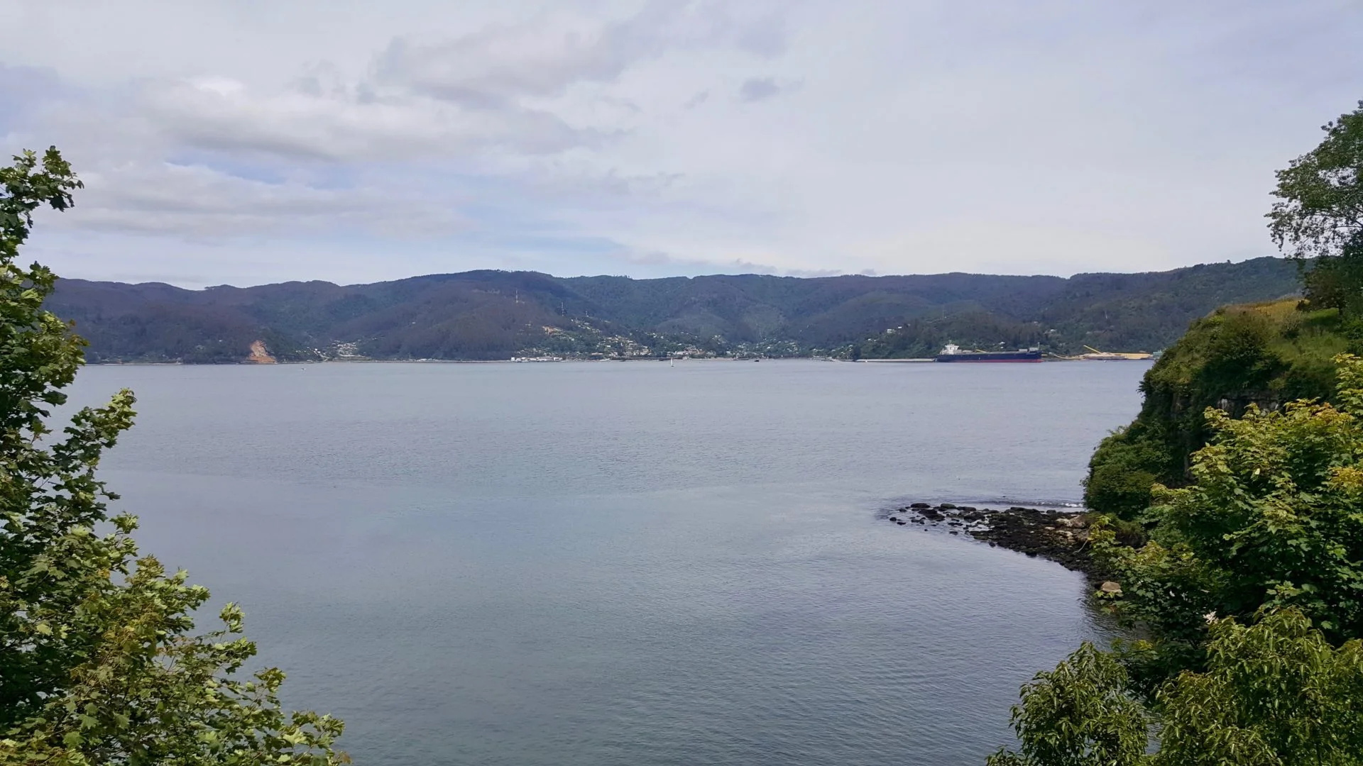 views of Valdivia, Chile from La Niebla fort