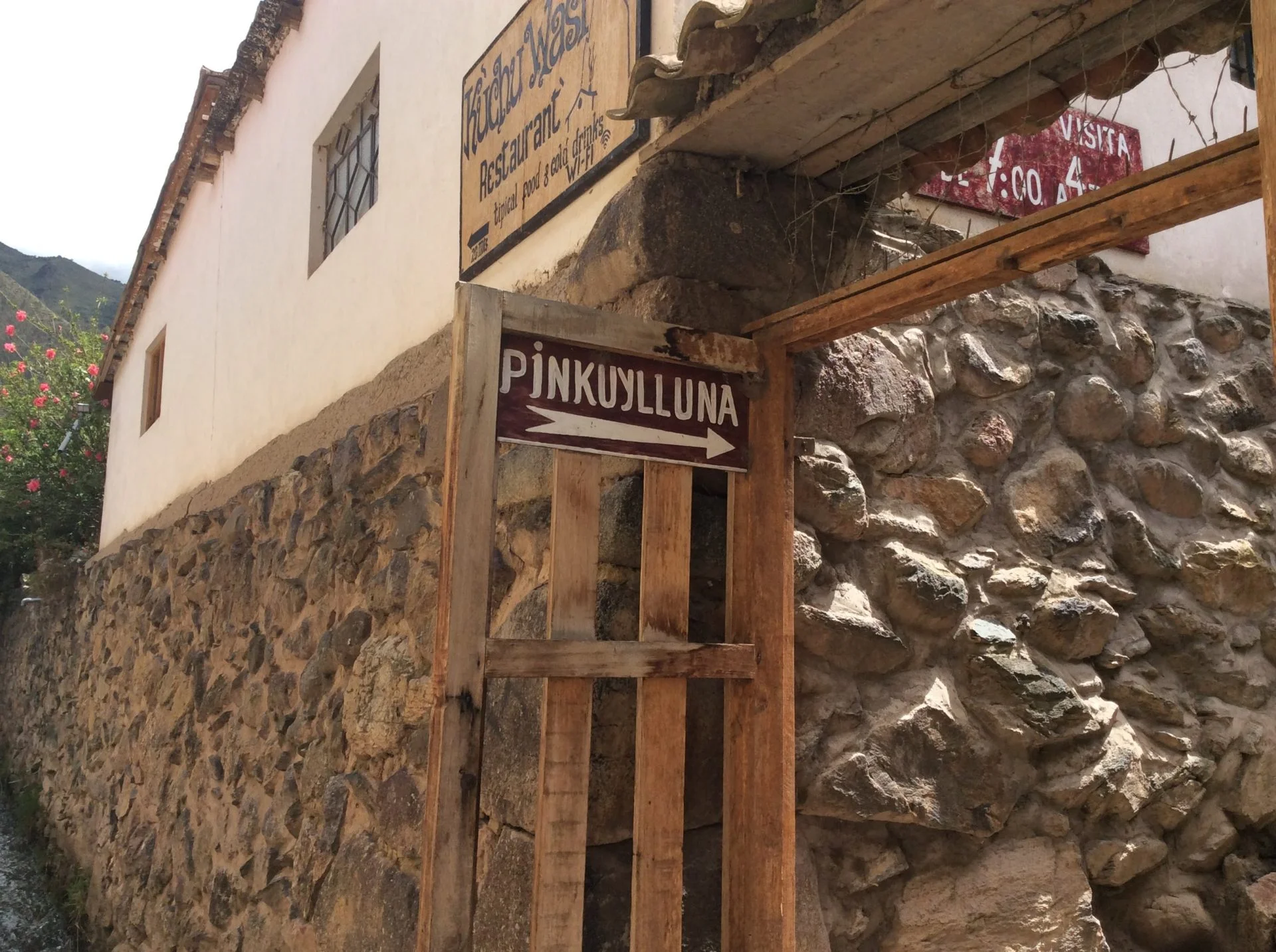 entryway to pinkuylluna, the free ruins located in ollantaytambo, sacred valley, peru