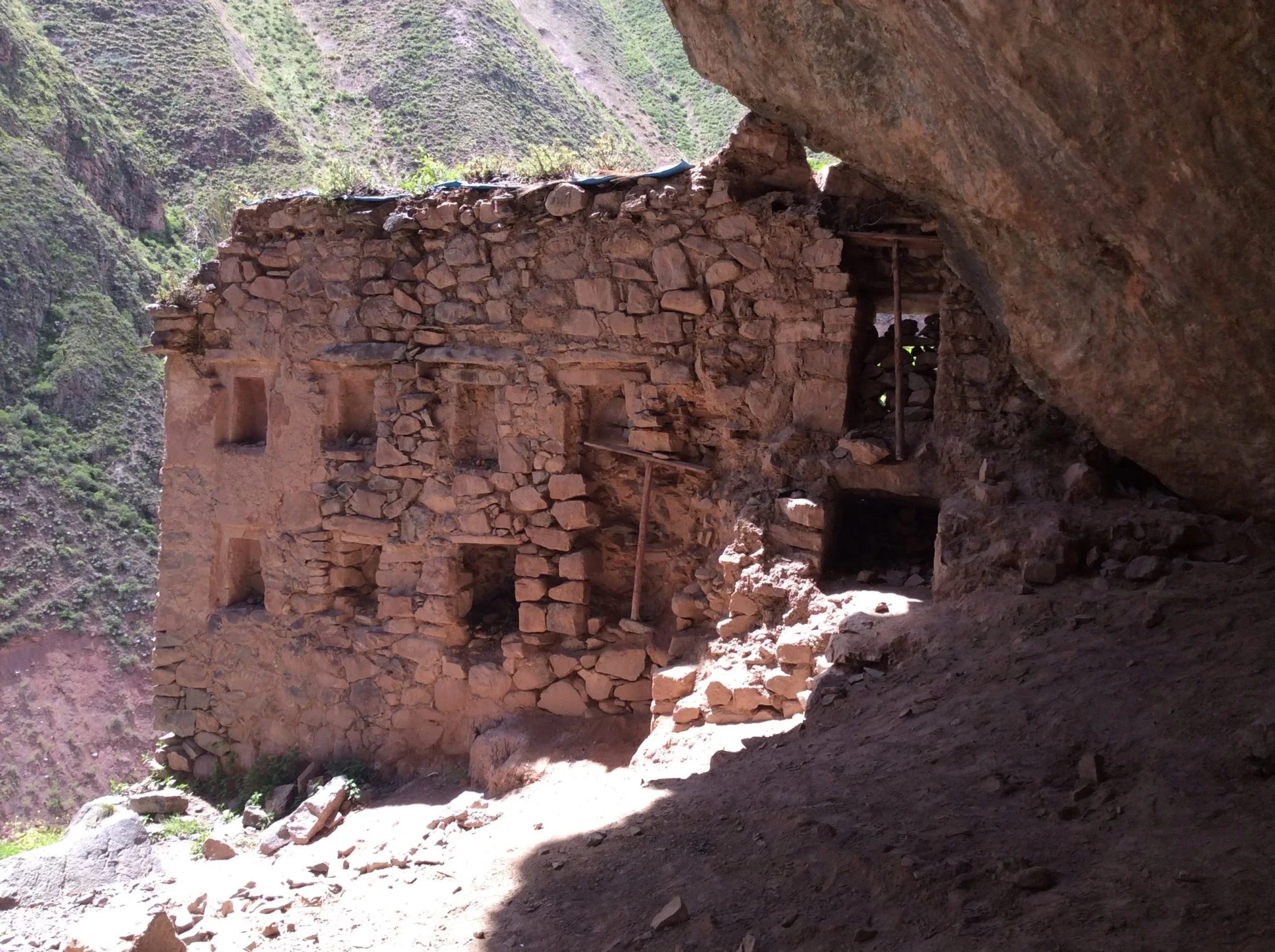 the graveyards in the naupa iglesia in ollantaytambo