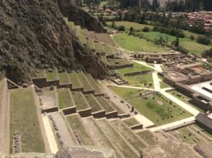terraces in ollantaytambo, peru