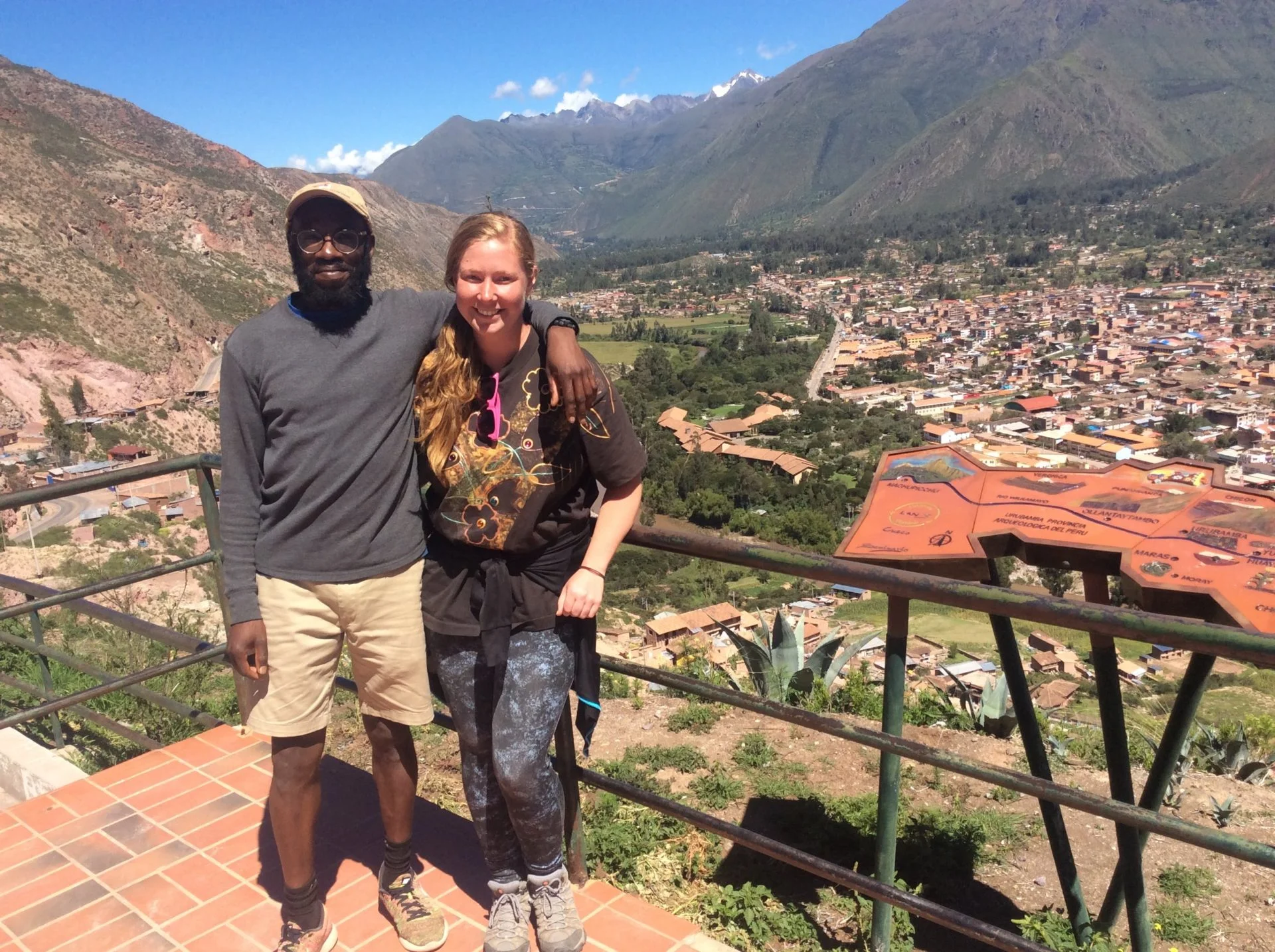 Urubamba, Sacred Valley, Peru from up high