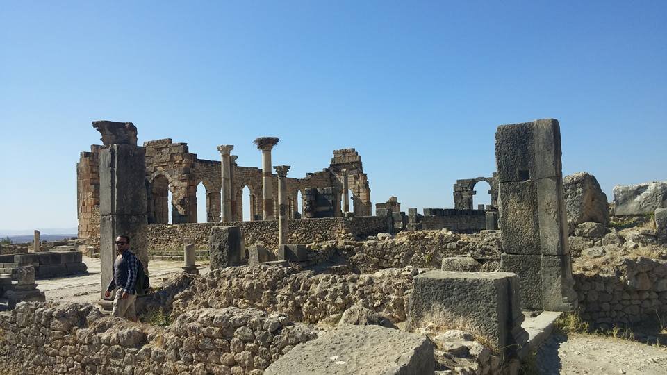 The Volubilis ruins in Morocco near Moulay Idriss