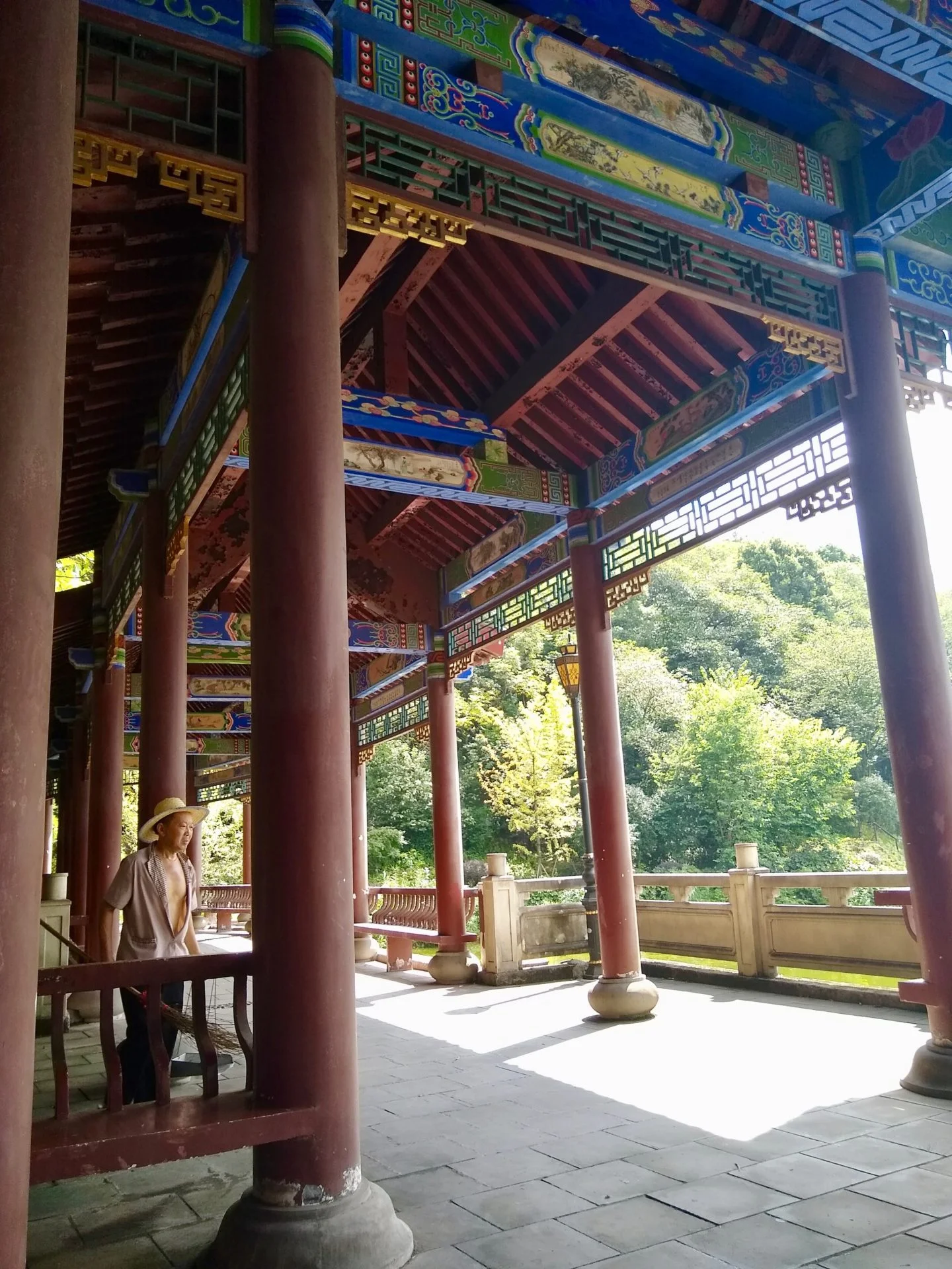 Walkway at Huayan Temple huayan temple
