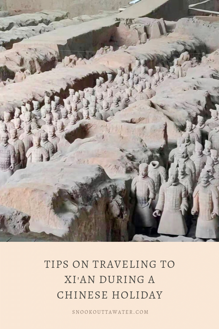 Xi'an is a gorgeous place in China, home to the Terracotta Soldiers. If you're going during a Chinese holiday, make sure to read these tips on how to survive the crowds, lines and videos.