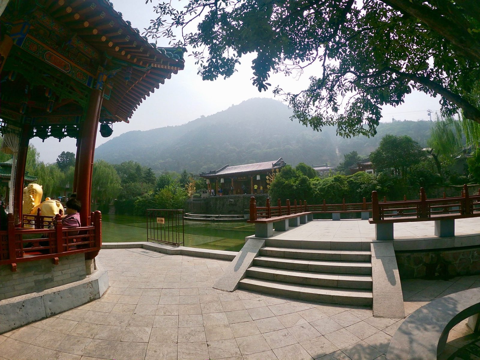 Hauqing palace in Xi'an is much calmer during a holiday than some of the other attractions