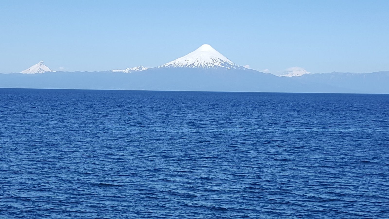 An after picture of the lake at Puerto Varas