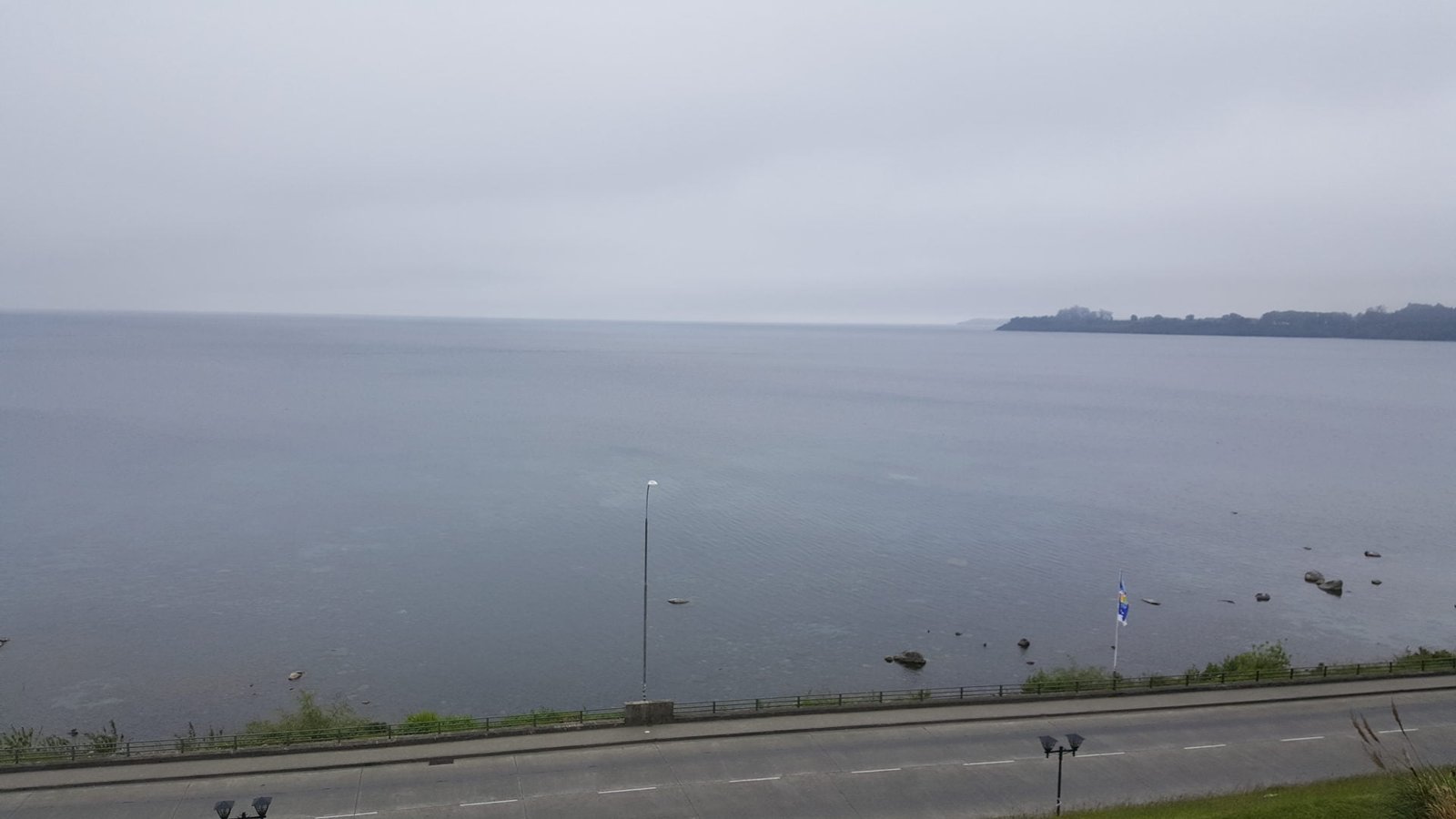a before picture of the lake in Puerto Varas