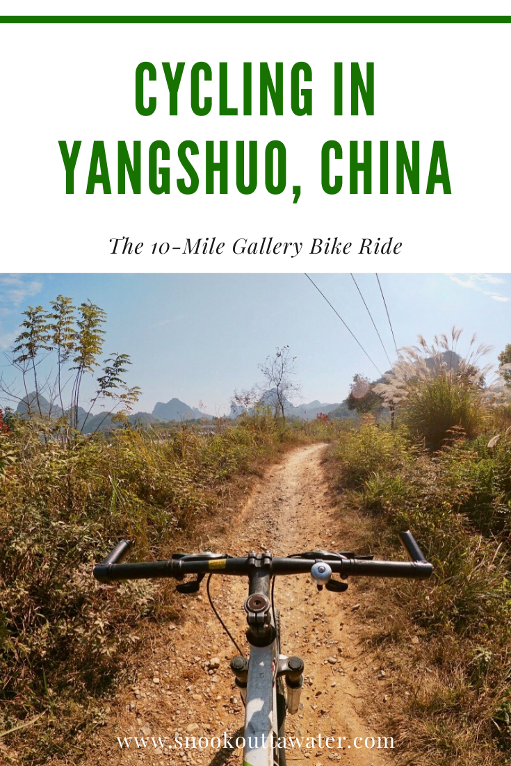 Cycling in Yangshuo, China | Biking the 10-Mile Gallery is a must-do if you're in the Guilin area of China. Yangshuo is a quick bus or train ride away, and offers beautiful views of the karst landscape.