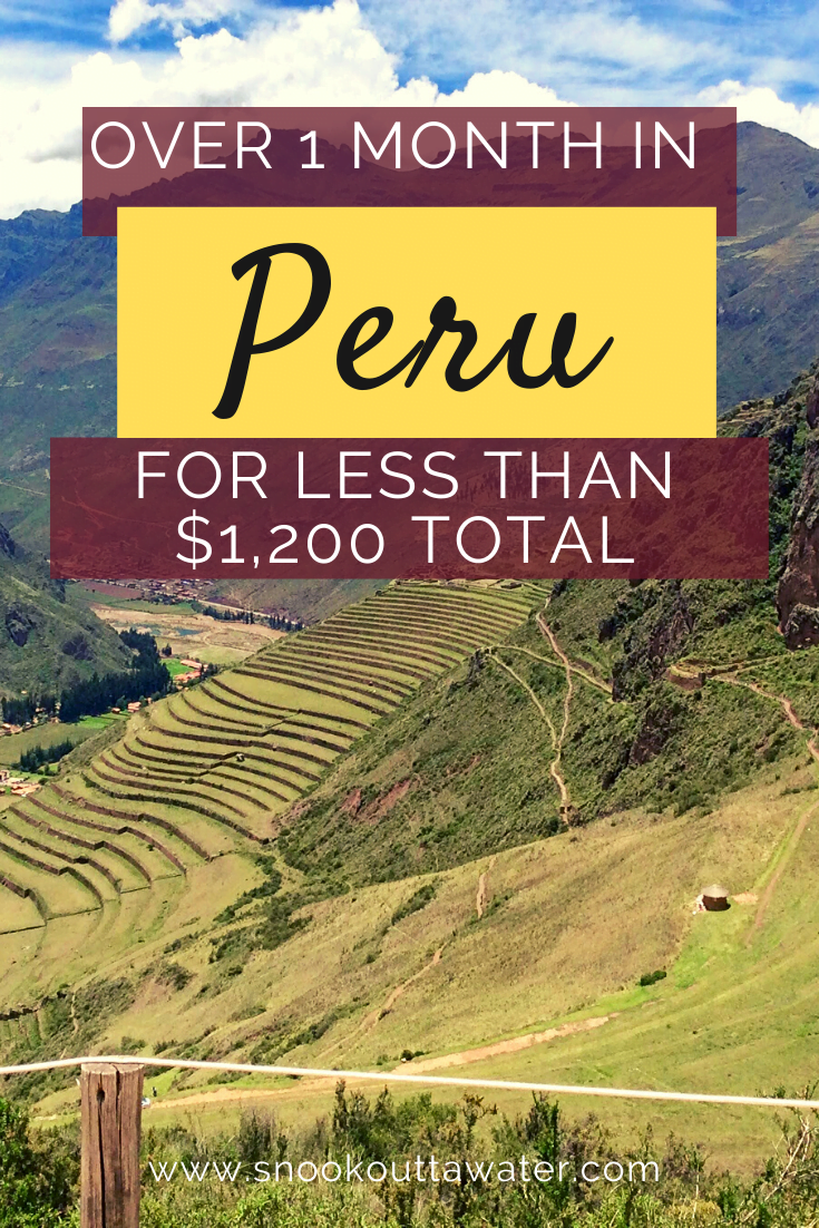 Want to ravel Peru for an extensive period of time for cheap? Read about how we spend $30/day for slightly over a month and where we went. 