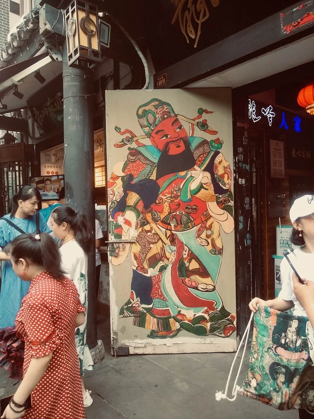 A large painting in Ciqikou, Chongqing, a famous tourist attraction in Chongqing city